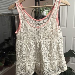Lace tank
